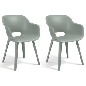 Keter Sillas de jardín Akola 2 unidades verde vintage de , Sillas de jardín - Ref: Foro24-432689, Precio: 180,19 €, Descuento: %