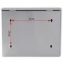 Stainless steel elongated mailbox by , mailboxes - Ref: Foro24-50352, Price: 52,31 €, Discount: %