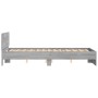 Estructura de cama con cabecero gris Sonoma 135x190 cm de , Camas y somieres - Ref: Foro24-3207509, Precio: 171,76 €, Descuen...