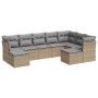 Set de sofás de jardín 9 pzas con cojines ratán sintético beige de , Conjuntos de jardín - Ref: Foro24-3250408, Precio: 579,5...