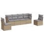 Juego de sofás jardín con cojines 6 pzas ratán sintético beige de , Conjuntos de jardín - Ref: Foro24-3217369, Precio: 336,33...