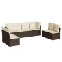 Set sofás de jardín 8 piezas y cojines ratán sintético marrón de , Conjuntos de jardín - Ref: Foro24-3217453, Precio: 517,38 ...