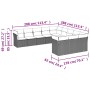 Set de sofás de jardín 11 pzas y cojines ratán sintético gris de , Conjuntos de jardín - Ref: Foro24-3218410, Precio: 646,94 ...