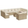 Set sofás de jardín con cojines 13 pzas ratán sintético beige de , Conjuntos de jardín - Ref: Foro24-3218438, Precio: 866,44 ...