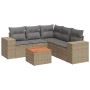 Juego de sofás jardín con cojines 6 pzas ratán sintético beige de , Conjuntos de jardín - Ref: Foro24-3257774, Precio: 419,93...