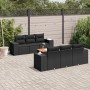 Set de comedor de jardín 7 pzas y cojines ratán sintético negro de , Conjuntos de jardín - Ref: Foro24-3257665, Precio: 509,2...