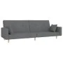 Sofá cama de 2 plazas con dos almohadas tela gris claro de , Sofás - Ref: Foro24-375741, Precio: 275,96 €, Descuento: %