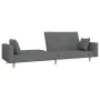Sofá cama de 2 plazas con dos almohadas tela gris claro de , Sofás - Ref: Foro24-375741, Precio: 275,96 €, Descuento: %
