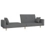 Sofá cama de 2 plazas con dos almohadas tela gris claro de , Sofás - Ref: Foro24-375741, Precio: 280,83 €, Descuento: %