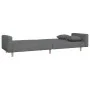 Sofá cama de 2 plazas con dos almohadas tela gris claro de , Sofás - Ref: Foro24-375741, Precio: 275,96 €, Descuento: %