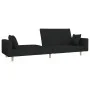 Sofá cama de 2 plazas con dos almohadas tela negro de , Sofás - Ref: Foro24-375743, Precio: 285,75 €, Descuento: %