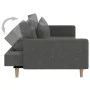 Sofá cama de 2 plazas con dos almohadas tela gris oscuro de , Sofás - Ref: Foro24-375900, Precio: 276,44 €, Descuento: %