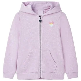 Sudadera infantil con capucha y cremallera lila mezcla 128 de , Camisetas para niños - Ref: Foro24-10987, Precio: 20,05 €, De...