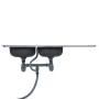 Fregadero de doble seno con colador y sifón de acero inoxidable de vidaXL, Fregaderos - Ref: Foro24-145075, Precio: 186,45 €,...