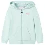 Sudadera de niños con capucha cremallera verde menta claro mezcla 140 de , Camisetas para niños - Ref: Foro24-10993, Precio: ...