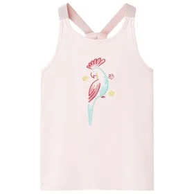 Camiseta de tirantes infantil rosa suave 104 de , Camisetas para niños - Ref: Foro24-11195, Precio: 8,30 €, Descuento: %