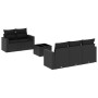 Set de sofás de jardín 6 piezas y cojines ratán sintético negro de , Conjuntos de jardín - Ref: Foro24-3218685, Precio: 399,0...