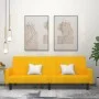Yellow velvet 2-seater sofa bed by , Sofas - Ref: Foro24-375781, Price: 268,91 €, Discount: %