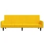 Yellow velvet 2-seater sofa bed by , Sofas - Ref: Foro24-375781, Price: 268,91 €, Discount: %