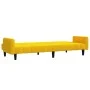 Yellow velvet 2-seater sofa bed by , Sofas - Ref: Foro24-375781, Price: 268,91 €, Discount: %