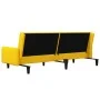 Yellow velvet 2-seater sofa bed by , Sofas - Ref: Foro24-375781, Price: 268,91 €, Discount: %