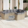 Set de sofás de jardín 12 pzas y cojines ratán sintético marrón de , Conjuntos de jardín - Ref: Foro24-3218529, Precio: 781,4...