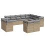 Set de sofás de jardín 12 pzas y cojines ratán sintético marrón de , Conjuntos de jardín - Ref: Foro24-3218529, Precio: 781,4...