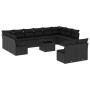 Set de sofás de jardín y cojines 13 pzas ratán sintético negro de , Conjuntos de jardín - Ref: Foro24-3218375, Precio: 765,34...