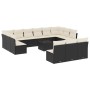 Set sofás de jardín 14 pzas con cojines ratán sintético negro de , Conjuntos de jardín - Ref: Foro24-3218396, Precio: 752,83 ...