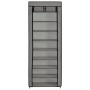 Mueble zapatero de tela con funda gris 57x29x162 cm de vidaXL, Zapateros y organizadores de calzado - Ref: Foro24-282432, Pre...
