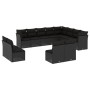 Set de sofás de jardín 12 piezas cojines ratán sintético negro de , Conjuntos de jardín - Ref: Foro24-3218465, Precio: 735,51...