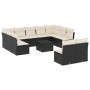 Set de sofás de jardín 12 piezas cojines ratán sintético negro de , Conjuntos de jardín - Ref: Foro24-3218356, Precio: 603,00...