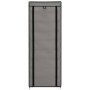 Mueble zapatero de tela con funda gris 57x29x162 cm de vidaXL, Zapateros y organizadores de calzado - Ref: Foro24-282432, Pre...