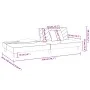 Sofá cama de 2 plazas con dos almohadas terciopelo azul de , Sofás - Ref: Foro24-375909, Precio: 246,01 €, Descuento: %