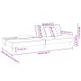 Sofá cama de 2 plazas con dos almohadas terciopelo azul de , Sofás - Ref: Foro24-375909, Precio: 250,29 €, Descuento: %