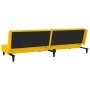 Sofá cama de 2 plazas con dos almohadas terciopelo amarillo de , Sofás - Ref: Foro24-375916, Precio: 253,18 €, Descuento: %