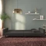 Sofá cama de 2 plazas con dos almohadas terciopelo negro de , Sofás - Ref: Foro24-375923, Precio: 264,20 €, Descuento: %