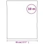 Lámina de ventana esmerilada PVC blanco transparente 45x1000 cm de , Láminas para ventana - Ref: Foro24-155821, Precio: 15,55...