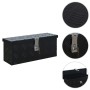 Caja de aluminio 485x140x200 mm negra de vidaXL, Cajas de herramientas - Ref: Foro24-144845, Precio: 73,92 €, Descuento: %