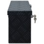 Caja de aluminio 485x140x200 mm negra de vidaXL, Cajas de herramientas - Ref: Foro24-144845, Precio: 73,92 €, Descuento: %
