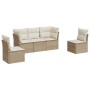 Juego de sofás jardín con cojines 5 pzas ratán sintético beige de , Conjuntos de jardín - Ref: Foro24-3217348, Precio: 329,63...
