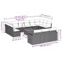 Set sofás de jardín 14 pzas con cojines ratán sintético negro de , Sofás modulares de exterior - Ref: Foro24-3224361, Precio:...