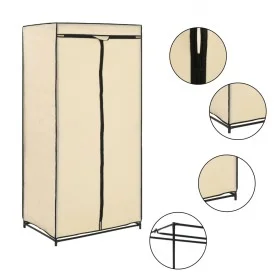 Armario color crema 75x50x160 cm de , Armarios roperos - Ref: Foro24-282439, Precio: 30,54 €, Descuento: %