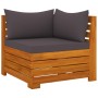 Muebles de jardín 6 piezas con cojines madera maciza de acacia de , Conjuntos de jardín - Ref: Foro24-3087327, Precio: 888,01...