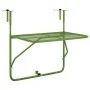 Mesa de balcón acero verde 60x40 cm de , Mesas de jardín - Ref: Foro24-340918, Precio: 50,59 €, Descuento: %