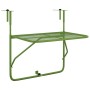 Mesa de balcón acero verde 60x40 cm de , Mesas de jardín - Ref: Foro24-340918, Precio: 50,15 €, Descuento: %