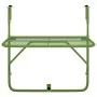 Mesa de balcón acero verde 60x40 cm de , Mesas de jardín - Ref: Foro24-340918, Precio: 50,59 €, Descuento: %