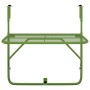 Mesa de balcón acero verde 60x40 cm de , Mesas de jardín - Ref: Foro24-340918, Precio: 50,15 €, Descuento: %