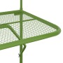 Mesa de balcón acero verde 60x40 cm de , Mesas de jardín - Ref: Foro24-340918, Precio: 50,15 €, Descuento: %