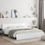 Estructura de cama con cabecero blanca 200x200 cm de , Camas y somieres - Ref: Foro24-3207455, Precio: 195,10 €, Descuento: %
